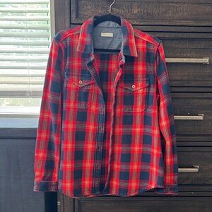 Outerknown Red and Blue Plaid Jacket